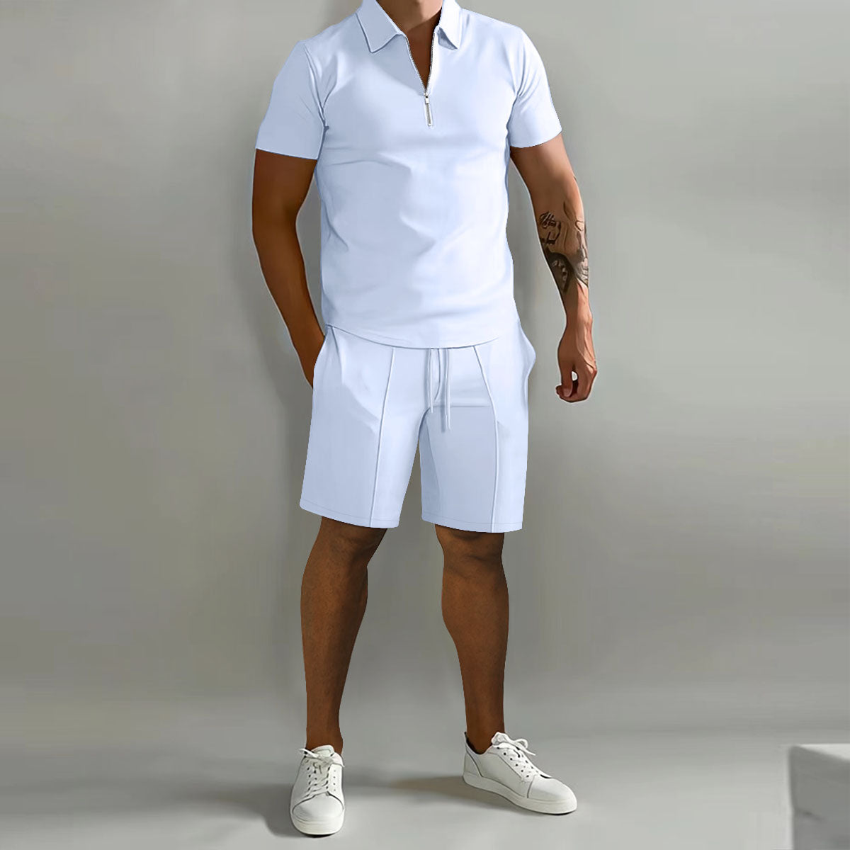 Lucienzo - Stijlvolle Poloset voor Mannen - River Mode