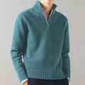 Adam - Elegante Half Zip Sweater Voor Heren - River Mode