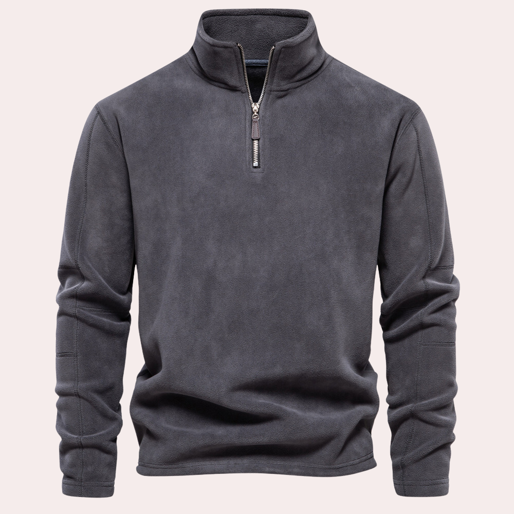 Starley - Warme Half Zip Trui Voor Mannen - River Mode