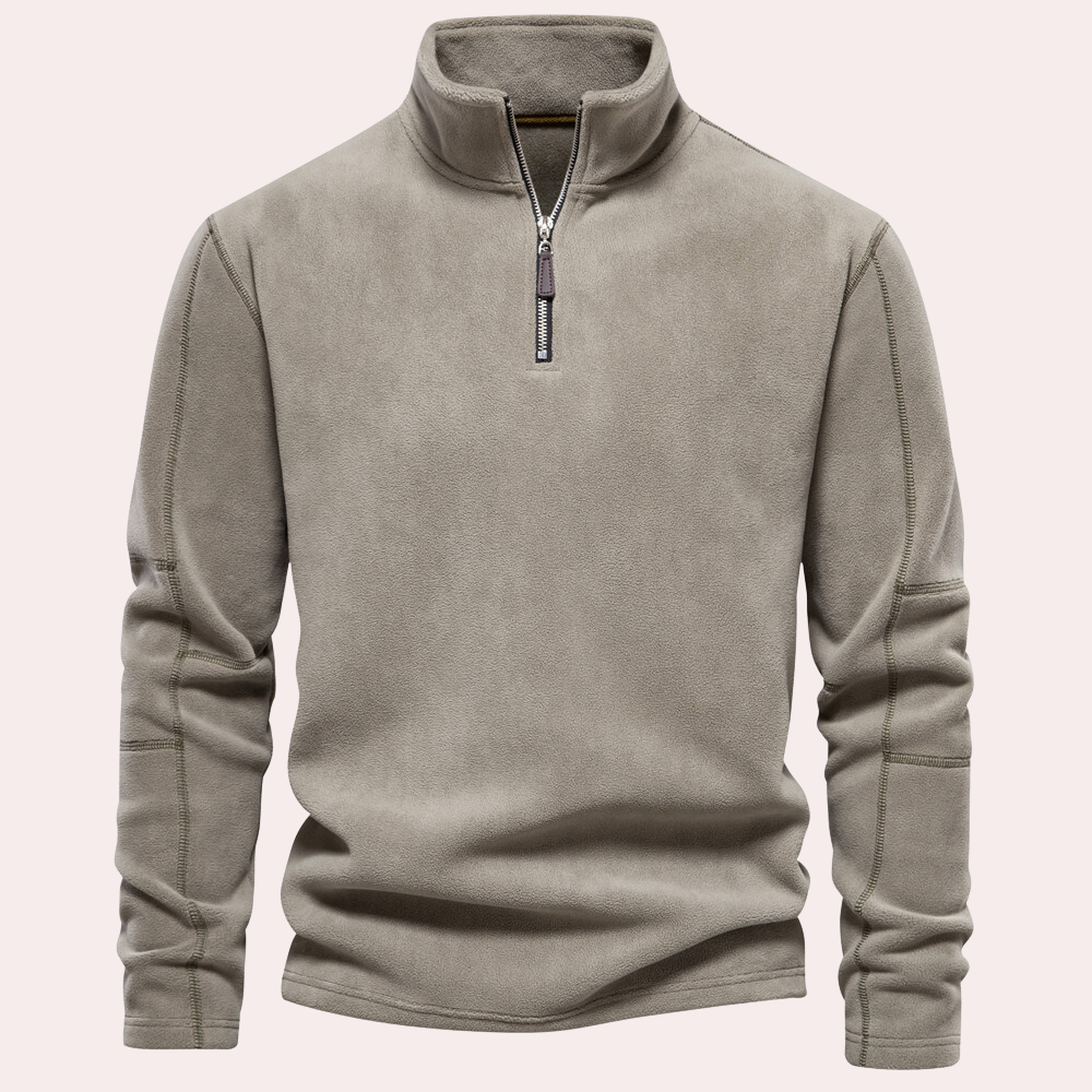 Starley - Warme Half Zip Trui Voor Mannen - River Mode