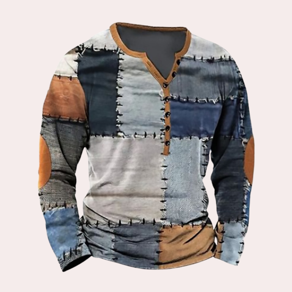 ADAM - Sweatshirt Met Meerdere Kleuren - River Mode