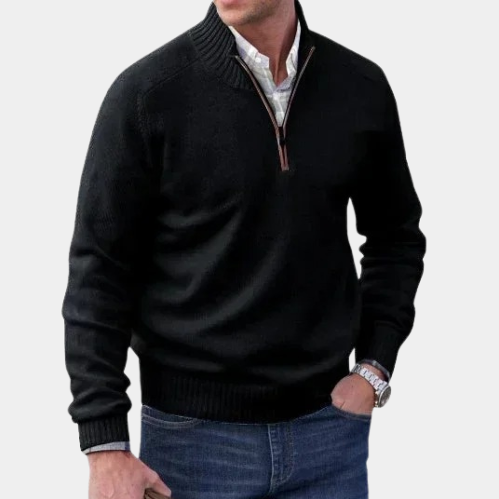 PAUL ST. - Luxe Half Zip Trui