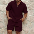 Moveo - Luxe Zomerset voor mannen: Polo + Short - River Mode