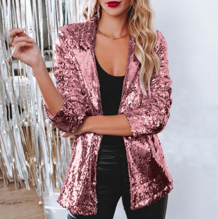 ELINE | Pailletten Blazer Voor Feestdagen - River Mode