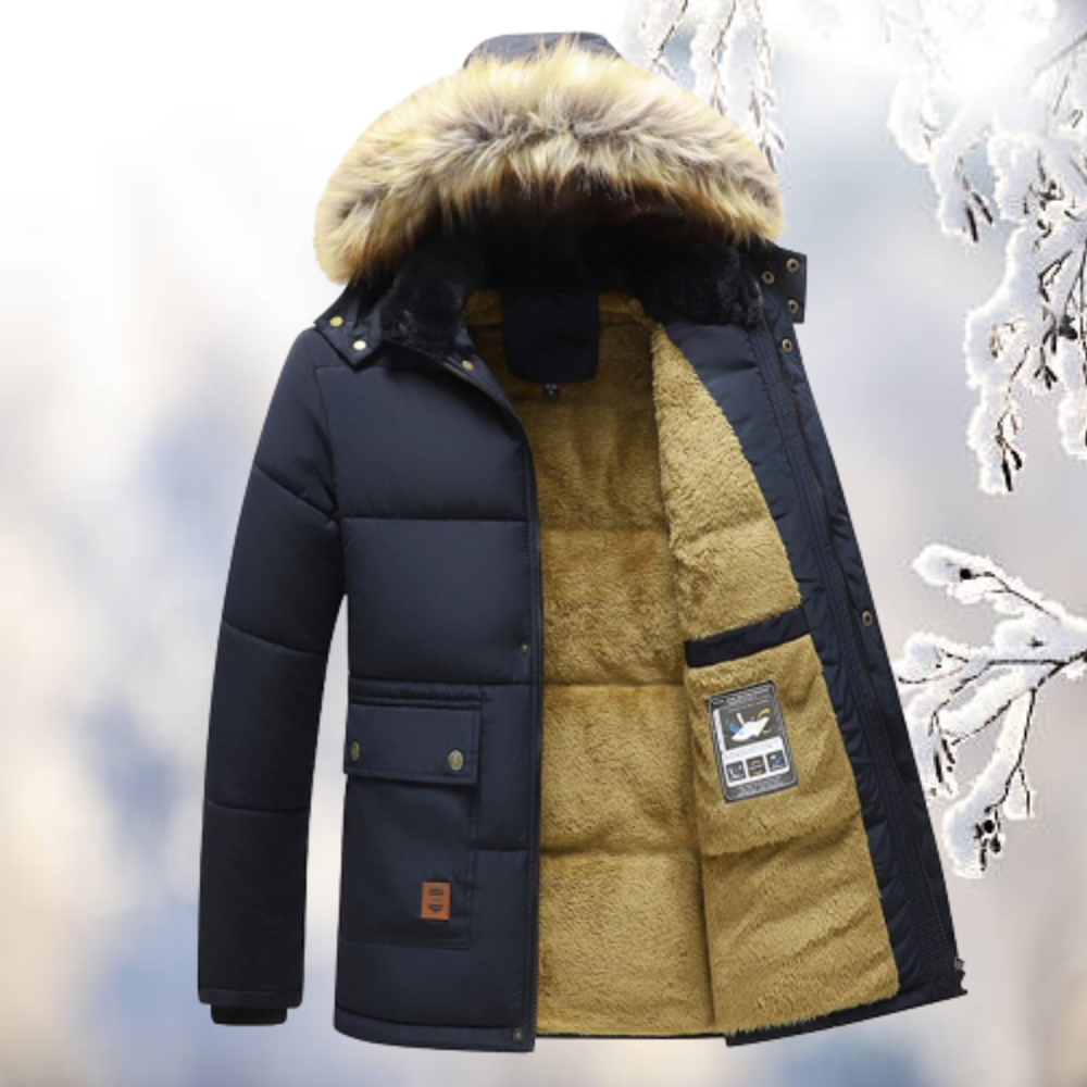 LENN | Parka Winterjas Met Bontkraag Voor Heren - River Mode