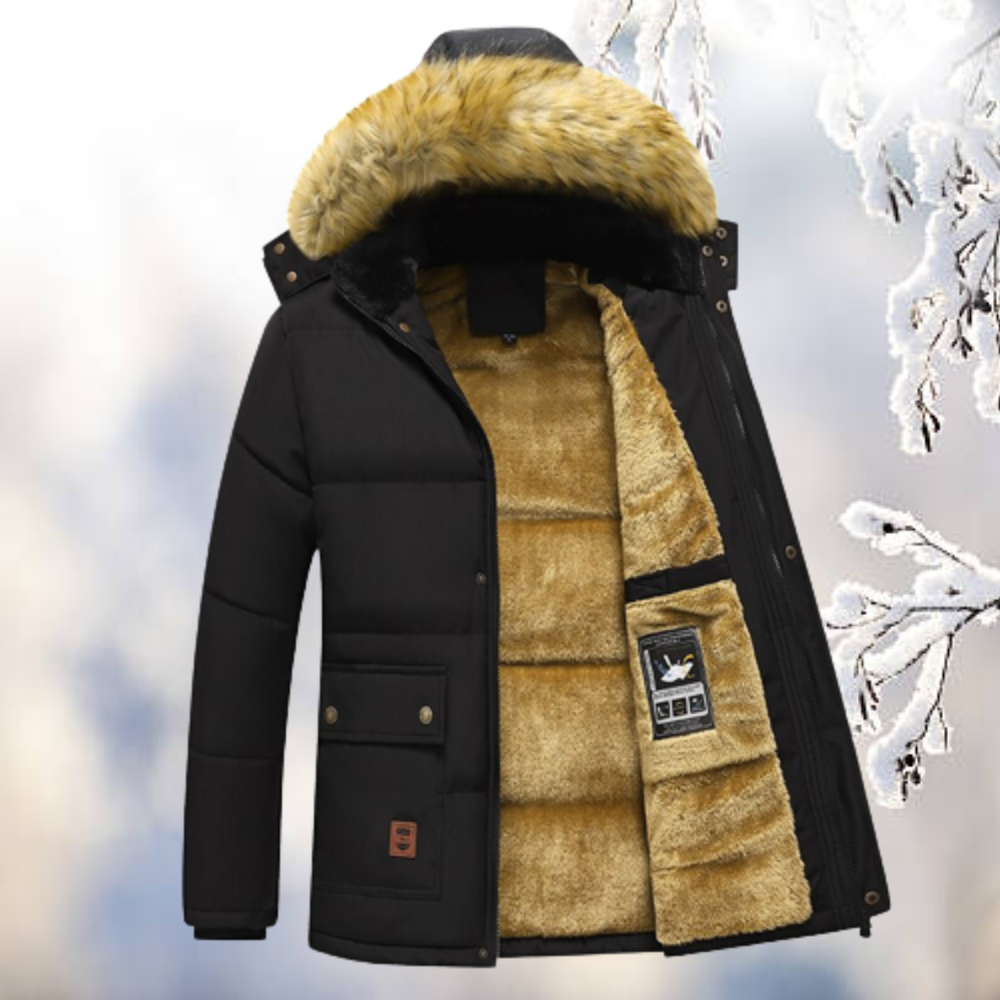 LENN | Parka Winterjas Met Bontkraag Voor Heren - River Mode