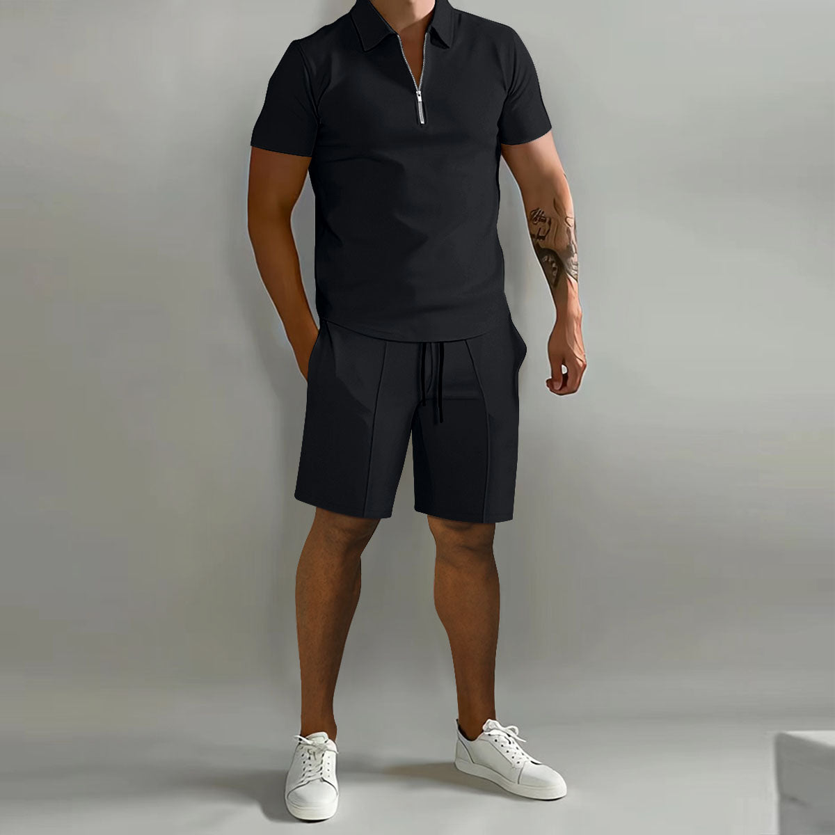 Lucienzo - Stijlvolle Poloset voor Mannen - River Mode