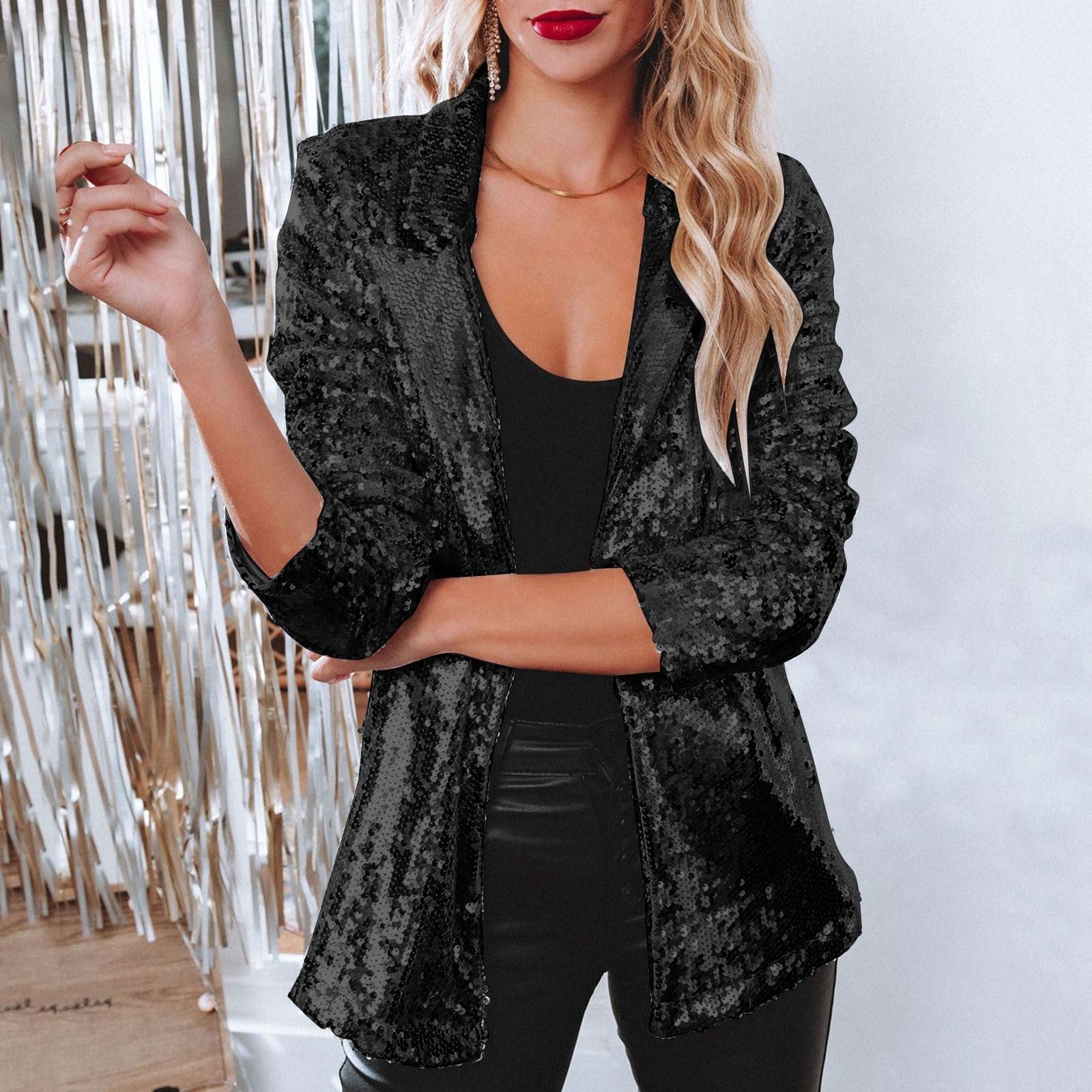 ELINE | Pailletten Blazer Voor Feestdagen - River Mode