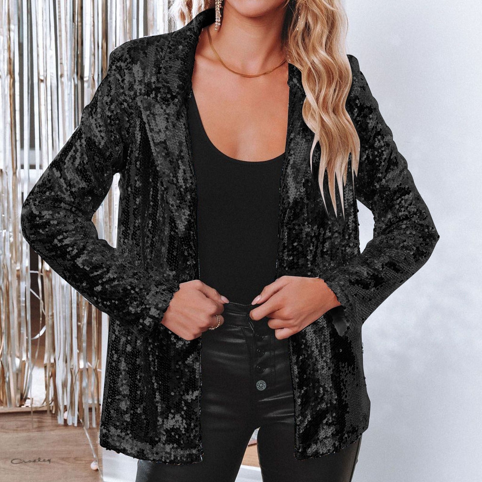 ELINE | Pailletten Blazer Voor Feestdagen - River Mode